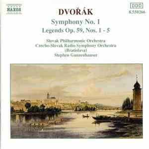 Antonín Dvořák, Slovak Philharmonic Orchestra, Stephen Gunzenhauser - Symphony No. 1 • Legends Op.59 Nos. 1-5 download mp3 flac