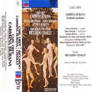 Carl Orff / Sylvia Greenberg • James Bowman  • Stephen Roberts  - RSO Berlin Und Chor - Riccardo Chailly - Carmina Burana download mp3 flac