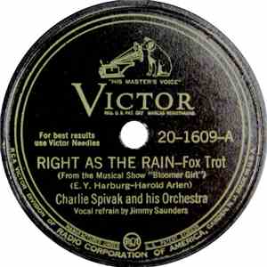 Charlie Spivak And His Orchestra - Right As The Rain / A Wonderful Winter download mp3 flac
