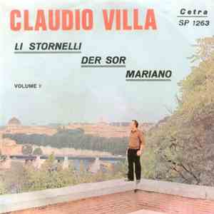 Claudio Villa - Li Stornelli Der Sor Mariano - Volume 1 download mp3 flac