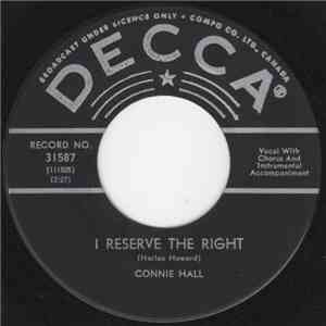 Connie Hall - I Reserve The Right download mp3 flac