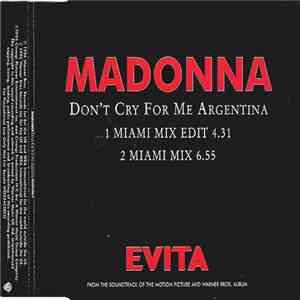 Madonna - Don't Cry For Me Argentina download free Madonna - Don't Cry For Me Argentina download mp3 flac