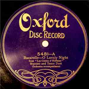 Mr. And Mrs. Wheeler - Bacarolle—O Lovely Night download free