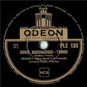 Orquesta Tipica Francisco Canaro - Adios Muchachos / Pura Parada download free Orquesta Tipica Francisco Canaro - Adios Muchachos / Pura Parada download mp3 flac