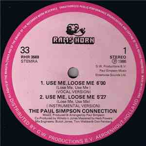 Paul Simpson Connection - Use Me, Loose Me download mp3 flac