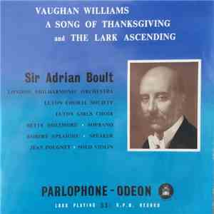 Ralph Vaughan Williams - A Song Of Thanksgiving / The Lark Ascending download mp3 flac